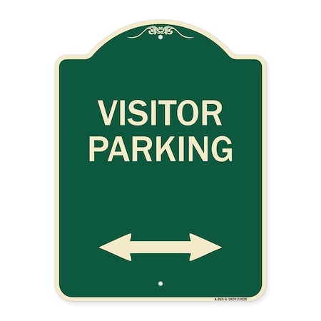 Reserved Parking Visitor Parking Heavy-Gauge Aluminum Architectural Sign